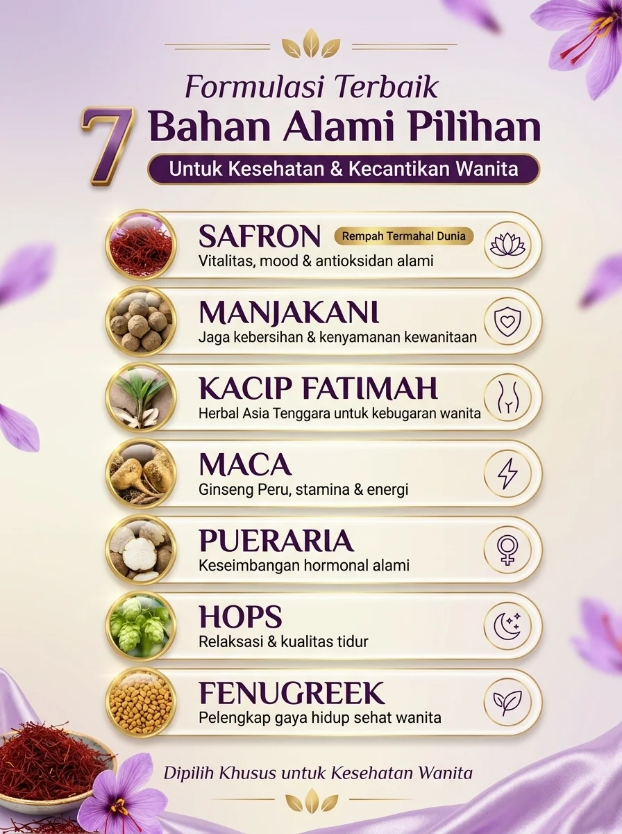 Formulasi Terbaik — 7 Bahan Alami Pilihan